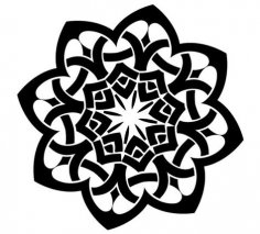Kelt Sanatı Deseni dxf Dosyası