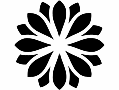 Zen çiçeği dxf Dosyası