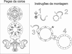 Coroa 3D DXF Dosyası