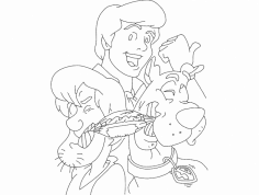 Scooby Doo 2 dxf Dosyası