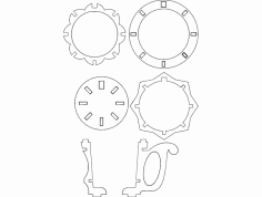 Kupa 3D Puzzle DXF Dosyası