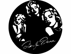 Marilyn saat dxf Dosyası