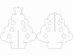 Noel Ağacı 6 mm dxf Dosyası