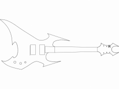 Canavar Gitar DXF Dosyası