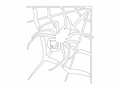 Ağlı Örümcek DXF Dosyası