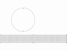 Yuvarlak Kutu dxf Dosyası