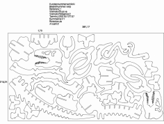 Tyrannosaurus dxf Dosyası