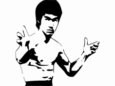 Bruce Lee 4 dxf Dosyası