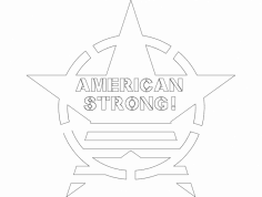 Amerikan Güçlü dxf Dosyası