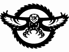 Amerikan Kartalı Testere Bıçağı dxf Dosyası