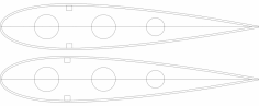 NACA 0018 Kanat Kordu 215mm K Hogg dxf Dosyası