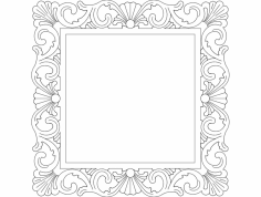 Ayna Çerçevesi Kare dxf Dosyası