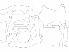 Sandalye 2 (Sallanan Sandalye) dxf Dosyası