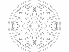 Ayna Dekorasyonu DXF Dosyası