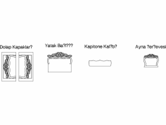 Yatak Odası DXF Dosyası