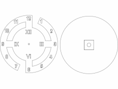 Saat 1 DXF Dosyası