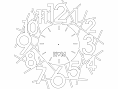 Saat dxf Dosyası