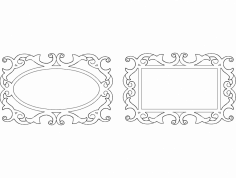 Ayna çerçevesi DXF dosyası