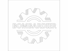 Bombardier Logosu dxf Dosyası