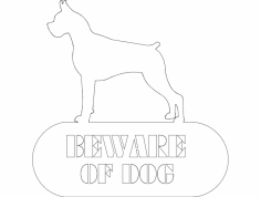 Bokser Köpek Var Dxf Dosyası