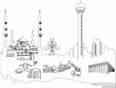 Ankara Silueti 2 dxf Dosyası