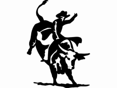 Boğa binicisi 2 DXF dosyası