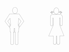 Banyo işareti 3 dxf Dosyası