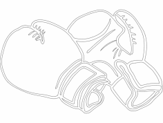 Boks Eldivenleri DXF Dosyası