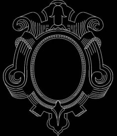 Ayna Çerçevesi 0558 dxf Dosyası