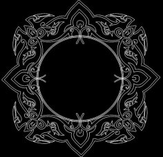 Ayna Çerçevesi 0057 dxf Dosyası