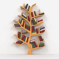 Kitaplık (Ağaç Modeli) DXF Dosyası