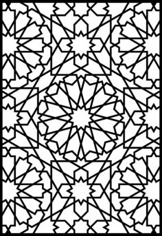 Granada geometrik desen dxf dosyası