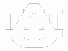 Auburn Logosu dxf Dosyası