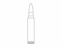 223 Mühimmat dxf Dosyası