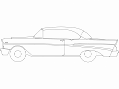 57 Chevy DXF Dosyası