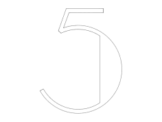 5 Rakamlı dxf Dosyası