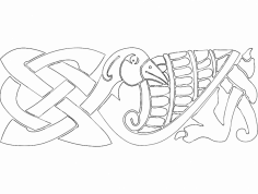 Kuş tasarım dxf dosyası