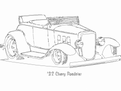 32 Chevy Roadster dxf Dosyası