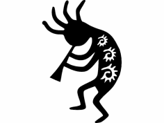 Kokopelli 3 dxf Dosyası