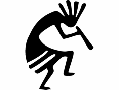 Kokopelli 2 dxf Dosyası