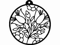 Çiçekler dxf Dosyası