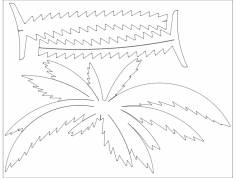 Palme 1 dxf Dosyası