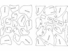 Boğa 3D dxf Dosyası