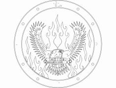 Kartal Saat dxf Dosyası