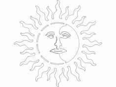 Güneş Ay dxf Dosyası