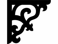 Köşe Tasarımı Kron 0002 dxf Dosyası