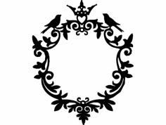 Çerçeve Kuşları 2 dxf Dosyası