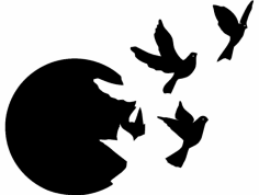 Güvercinler dxf Dosyası