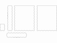 Karton kutu DXF dosyası