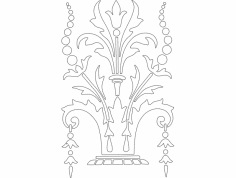 Süsleme Tasarımı 2 dxf Dosyası